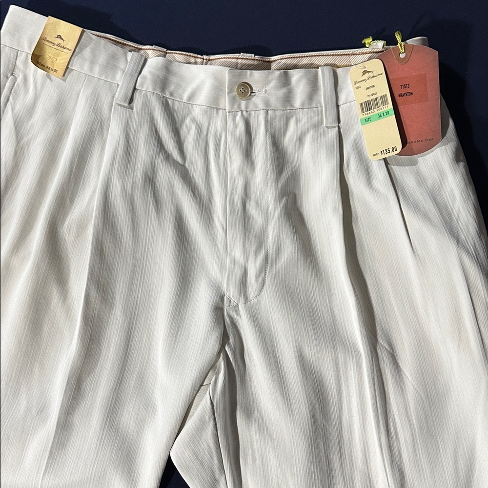 Tommy Bahama Cream Dress Pants for Men